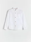 Bluzki dla chłopców - Reserved - Koszula regular fit - biały - miniaturka - grafika 1