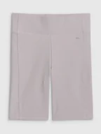 Legginsy - Damskie legginsy krótkie basic 4F 4FRSS25TSTIF020 - szare - miniaturka - grafika 1