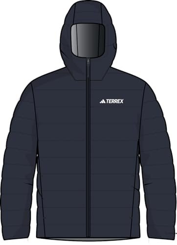 adidas Mężczyźni Terrex Multi Essentials CLIMAWARM Insulated Hooded Jacket, legend ink, M
