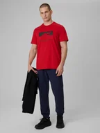 Spodnie sportowe męskie - 4F Spodnie dresowe joggery męskie - granatowe XXL - miniaturka - grafika 1