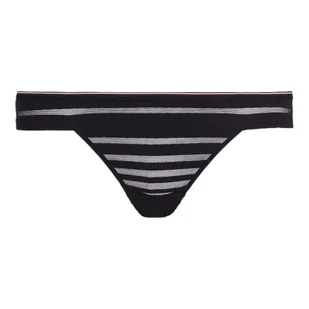 TOMMY HILFIGER STRINGI DAMSKIE MAJTKI 1P THONG CZARNE r.S - Majtki damskie - miniaturka - grafika 1