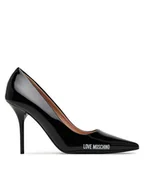 Czółenka - LOVE MOSCHINO Szpilki JA10089G1MIH0000 Czarny - miniaturka - grafika 1