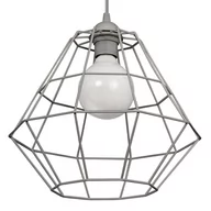 Lampy sufitowe - Inne LAMPA wisząca VEN W-CORF/B GR industrialna OPRAWA metalowy ZWIS klatka loft szara VEN W-CORF/B GR - miniaturka - grafika 1