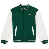 Bluzy damskie - Bluza New Balance LAKB0069NWG - zielona - miniaturka - grafika 1