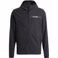 Kurtki męskie - Kurtka męska adidas Terrex Multi Soft Shell czarna HZ4425 M - miniaturka - grafika 1