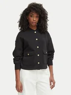 Bluzy damskie - Tommy Hilfiger Bluza WW0WW48730 Czarny Relaxed Fit - miniaturka - grafika 1