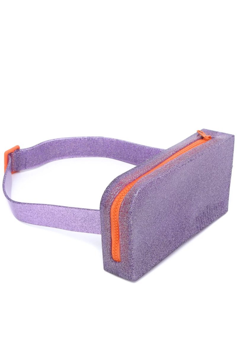 Torebka damska Melissa Use Me fioletowa brokatowa nerka