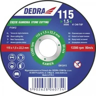 Tarcze do pił - Dedra Tarcza do cięcia F13412 115 x 1.5 x 22.2 mm do kamienia F13412 - miniaturka - grafika 1