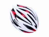 Kaski rowerowe - Kask rowerowy Romet 109 biało czerwony (58 - 61 cm) - miniaturka - grafika 1