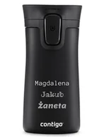 Kubki termiczne - Kubek termiczny z grawerem Contigo Pinnacle 300ml - Matte Black - miniaturka - grafika 1