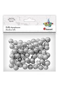 Kulki styropianowe 15mm 65szt srebrne - Zabawki kreatywne - miniaturka - grafika 1