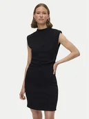 Sukienki - Vero Moda Sukienka codzienna Nelli 10335685 Czarny Slim Fit - miniaturka - grafika 1