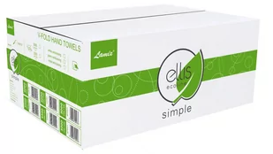 Lamix Ręczniki papierowe ZZ 3000 szt Ellis Ecoline Simple biały makulatura - Ręczniki papierowe - miniaturka - grafika 2