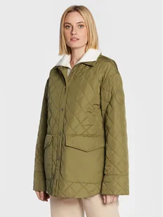 Tommy Hilfiger Kurtka przejściowa Quilted WW0WW35552 Zielony Relaxed Fit - Kurtki damskie - miniaturka - grafika 1