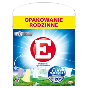 E Proszek do prania do białych i jasnych tkanin 4,125 kg (75 prań) - Środki do prania - miniaturka - grafika 1