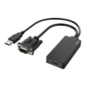 Adaptery i przejściówki - Hama VGA+USB HDMI | - miniaturka - grafika 1