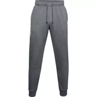 Spodnie męskie - Spodnie męskie Under Armour Rival Fleece 3Logo Jogger ciemnoszare 1357131 012-L - miniaturka - grafika 1