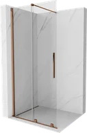 Ścianki i drzwi prysznicowe - Mexen Velar drzwi prysznicowe rozsuwane Walk-in 90 cm, transparent, różowe złoto - 871-090-000-03-60 - miniaturka - grafika 1