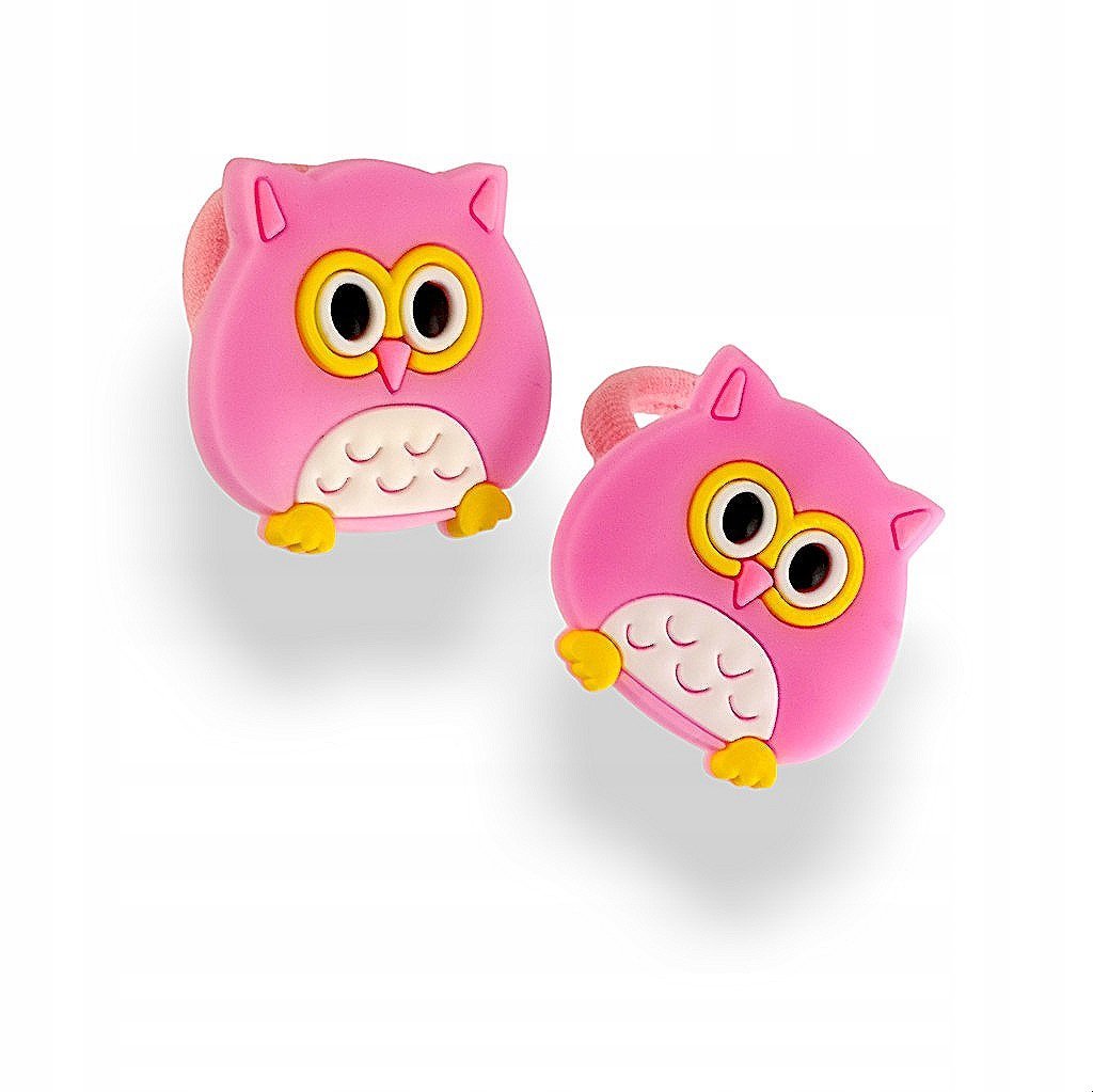 SOWA Gumki dla dzieci Metalowe z gumową ozdobą