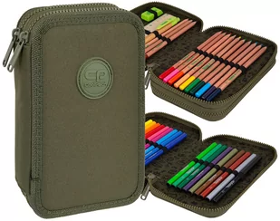 Patio Piórnik podwójny z wyposażeniem Jumper 2 Rpet Olive CoolPack F066640 - Piórniki - miniaturka - grafika 1