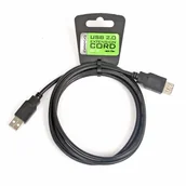 Kable USB - Kabel USB Omega USB-A - USB-A 1.5 m Czarny (56628) - miniaturka - grafika 1