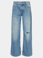 Spodnie damskie - Mustang Jeansy Medley 1015030 Niebieski Wide Leg - miniaturka - grafika 1