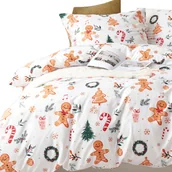 Pościel dla dzieci - POŚCIEL ŚWIĄTECZNA ZIMOWA DZIECIĘCA 140x200cm + 1 POSZEWKA 100% MIKROFIBRA - miniaturka - grafika 1