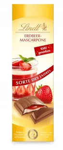 LINDT Letnie smaki czekolada jogurt - truskawka 100g - Słodkie kremy i masła - miniaturka - grafika 1