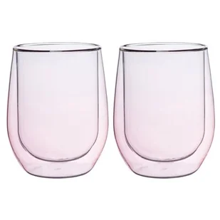 Altom 2-częściowy zestaw szklanek termicznych Andrea, 300 ml, różowy - Szklanki - miniaturka - grafika 1