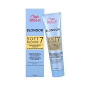 Farby do włosów i szampony koloryzujące - WELLA PROFESSIONALS BLONDOR SOFT BLONDE 7 Rozjaśniacz w kremie na bazie mieszanki olejków 200g - miniaturka - grafika 1