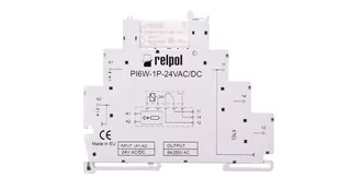 Relpol Przekaźnik interfejsowy 1P 6A 24V 24V AC/DC AgSnO2 PIR6W-1P-24VAC/DC 858606 - Sterowniki i przekaźniki - miniaturka - grafika 1