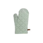 Fartuchy i rękawice kuchenne - Zielona bawełniana rękawica kuchenna Tiseco Home Studio - miniaturka - grafika 1
