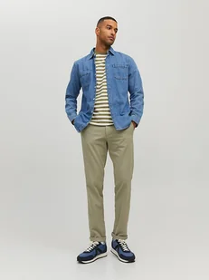 Jack & Jones Spodnie chino w kolorze beżowym - Spodnie męskie - miniaturka - grafika 1