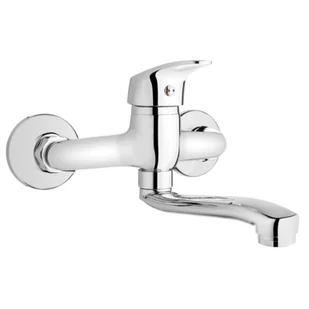 Invena Bateria zlewozmywakowa Ave New ścienna - Baterie kuchenne - miniaturka - grafika 1