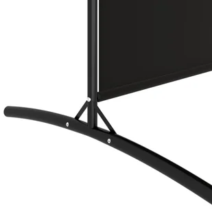 Lumarko Parawan 4-panelowy, czarny, 698x180 cm, tkanina! - Parawany - miniaturka - grafika 8