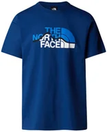 Koszulki męskie - Koszulka The North Face M Mountain Line Tee męska : Kolor - Granatowy, Rozmiar - S - miniaturka - grafika 1