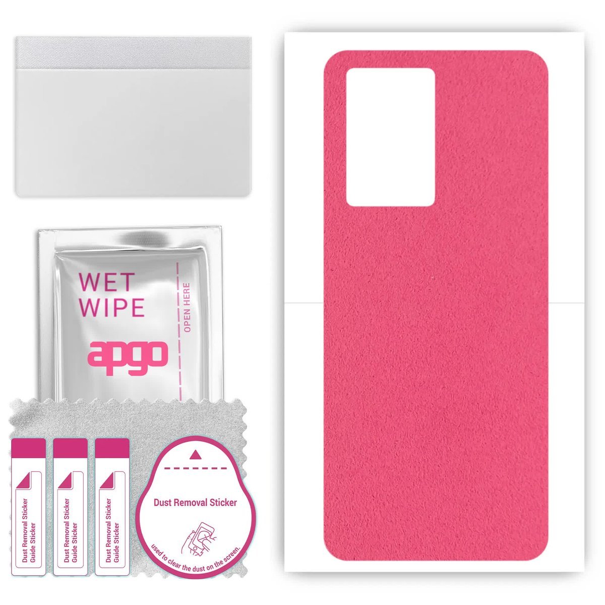 Folia naklejka skórka strukturalna na TYŁ Zamsz do ZTE Tianji A41 Pro - Zamsz Różowy - apgo SKINS