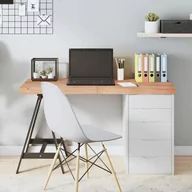 Meble modułowe i akcesoria - vidaXL Blat do stołu, jasnobrązowy, 120x60x6 cm, lite drewno dębowe - miniaturka - grafika 1