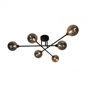 Lampy sufitowe - CL22017A-6 BASIS LAMPA SUFITOWA CZARNA/BLACK - miniaturka - grafika 1