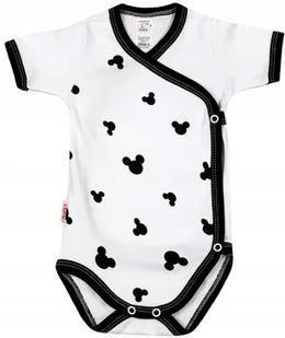 Body KOPERTOWE K/R 100% Bawełna Myszka BIEL r 68 KLEKLE - Body dla niemowląt - miniaturka - grafika 1