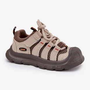 EVento Chłopięce Buty Sportowe Trekkingowe Beżowe Falenisa beżowy - Buty dla chłopców - miniaturka - grafika 1