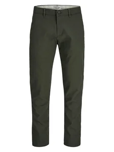 Jack & Jones Spodnie chino "Jpstmarco" w kolorze khaki - Spodnie męskie - miniaturka - grafika 1