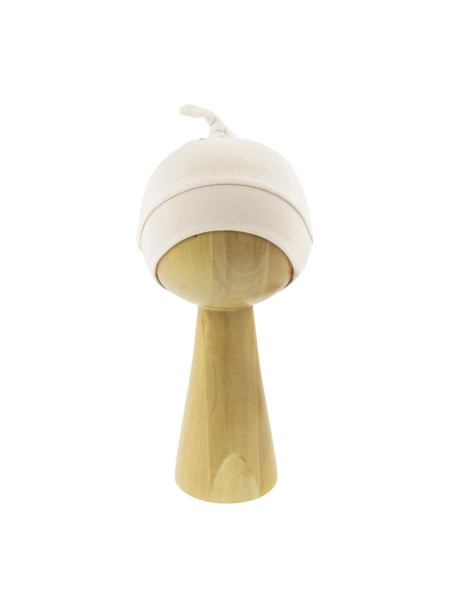 Niemowlęca czapka supełek kremowa, Nicol r.48