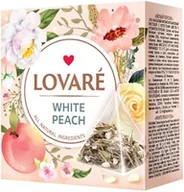 Herbata - Herbata Biała WHITE PEACH, Lovare, 15 piramidek x 2g - miniaturka - grafika 1
