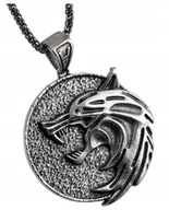 Naszyjniki - Wiedźmin Naszyjnik Wilk Wither Medalion na Prezent - miniaturka - grafika 1