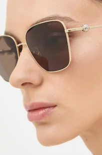 Jimmy Choo okulary przeciwsłoneczne damskie kolor brązowy 0JC4005HB - Okulary przeciwsłoneczne - miniaturka - grafika 1
