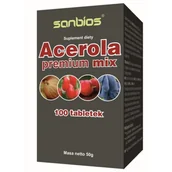 Suplementy naturalne - SANBIOS SANBIOS Acerola premium mix 100 tabl. 21SANACEPT - miniaturka - grafika 1