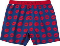 Majtki męskie - BOKSERKI ATLANTIC LUŹNE MBX599 WALENTYNKOWE SZORTY MĘSKIE GRANATOWE XXL - miniaturka - grafika 1