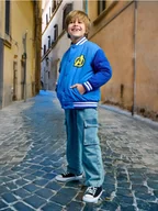 Kurtki i płaszcze dla chłopców - Sinsay - Bomberka Avengers - mid blue - miniaturka - grafika 1
