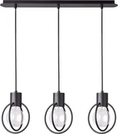 Lampy sufitowe - Sigma Lampa wisząca AURA KOŁO industrialna czarna 31090 - miniaturka - grafika 1